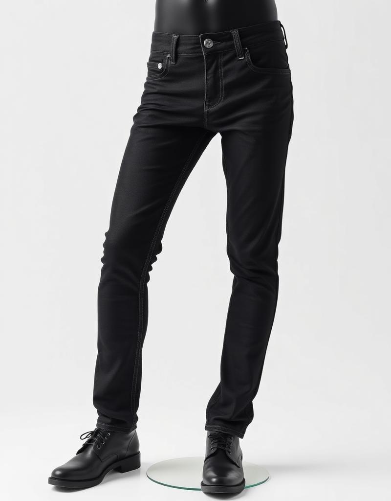 Mid-Rise Slim Denim